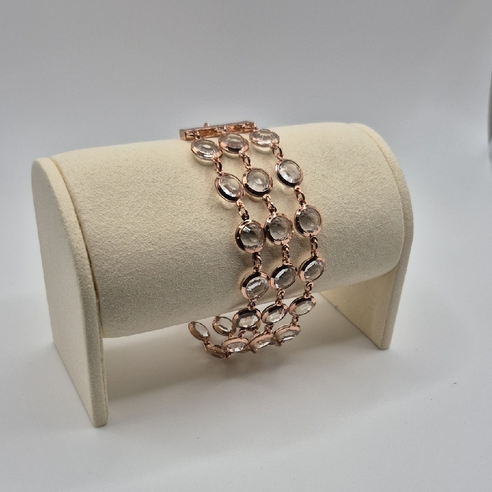 Ted Baker Rose Gold Crystal Link Bracelet
